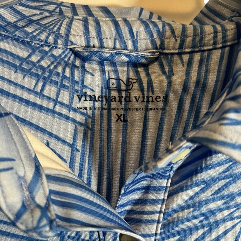 Vineyard Vines Sankaty Midi Margo Blue Shirt Dress Size XXL - Picture 5 of 7